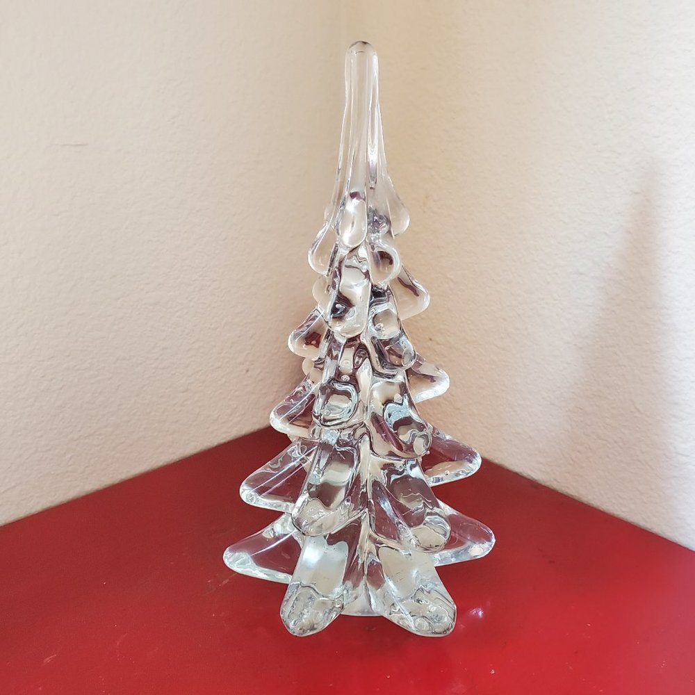 Vintage Sylvestri Art Glass Xmas Tree